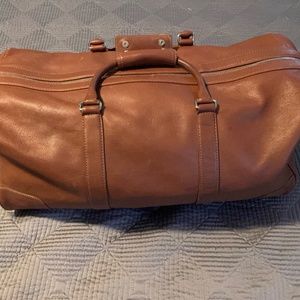 COACH Large Duffel Cabin Bag D0893-F05404  British Tan/Camel w/ Nickel hardware